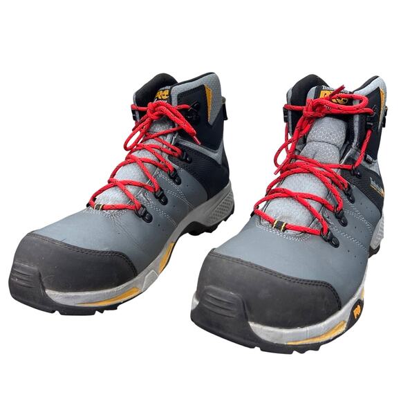 Timberland PRO Men\'s Switchback WP Grey Safety Boots Size US 11
